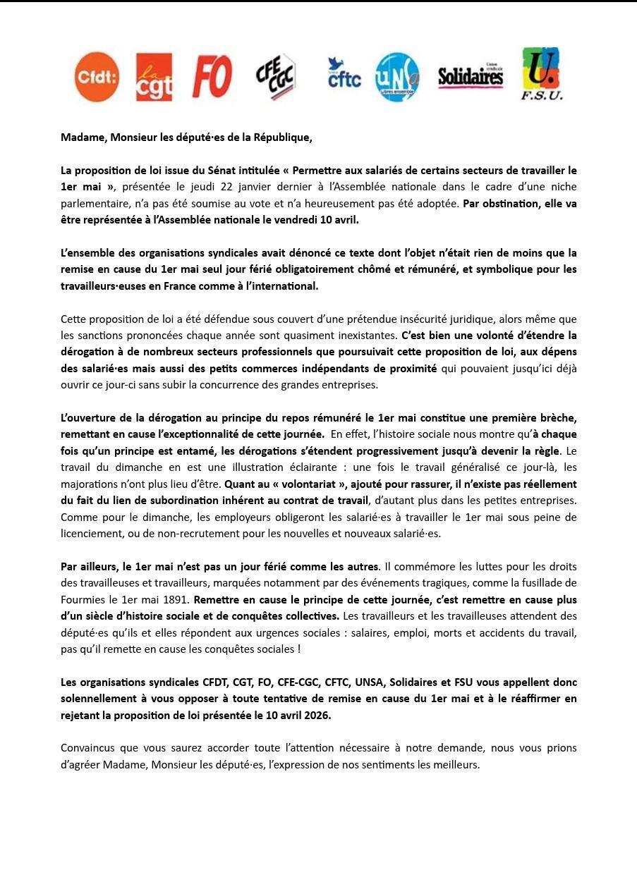 Pas touche au 1er mai