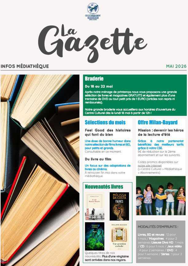 Newsletter du 18 au 24 mai 2026