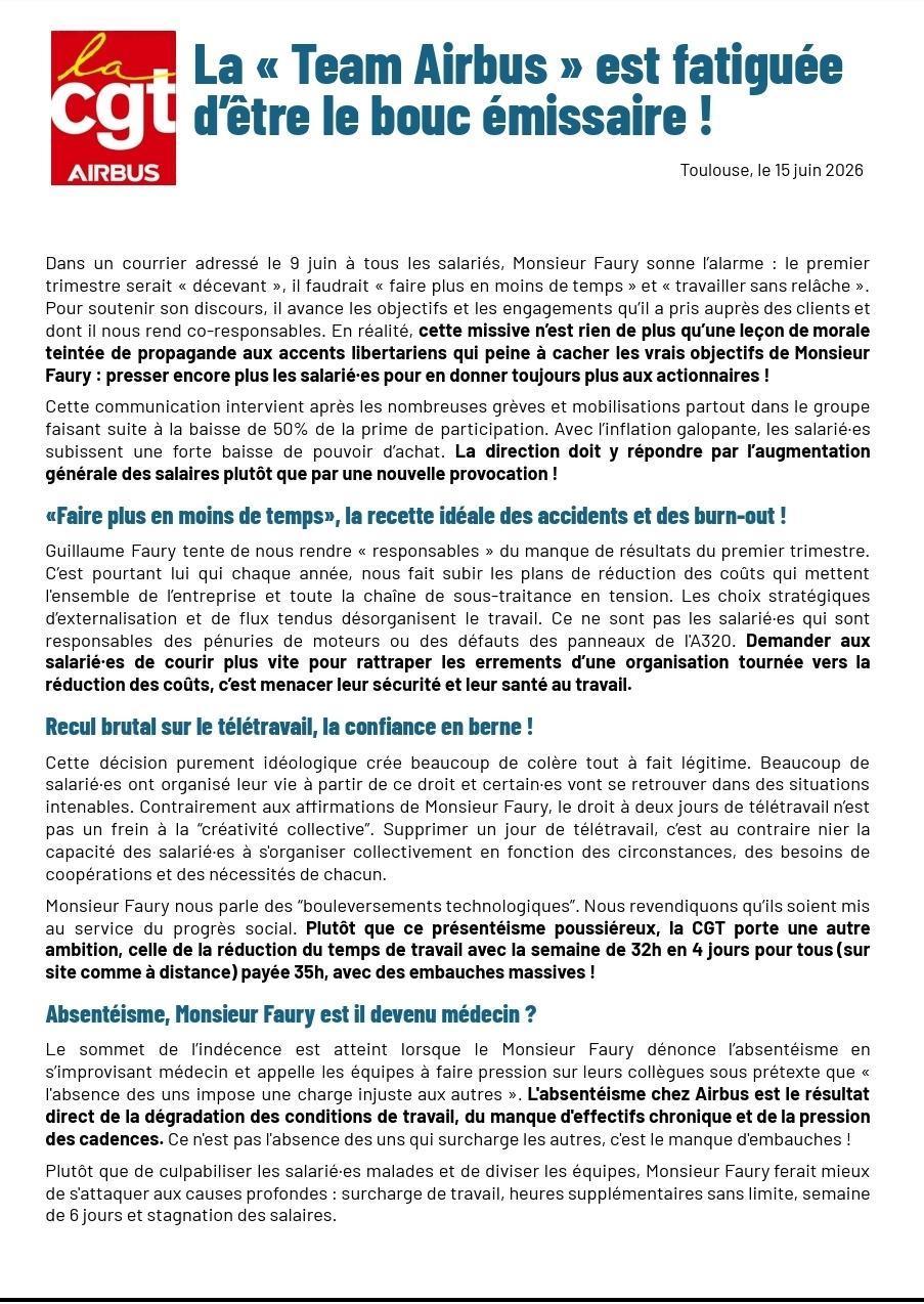 Réponse a Faury