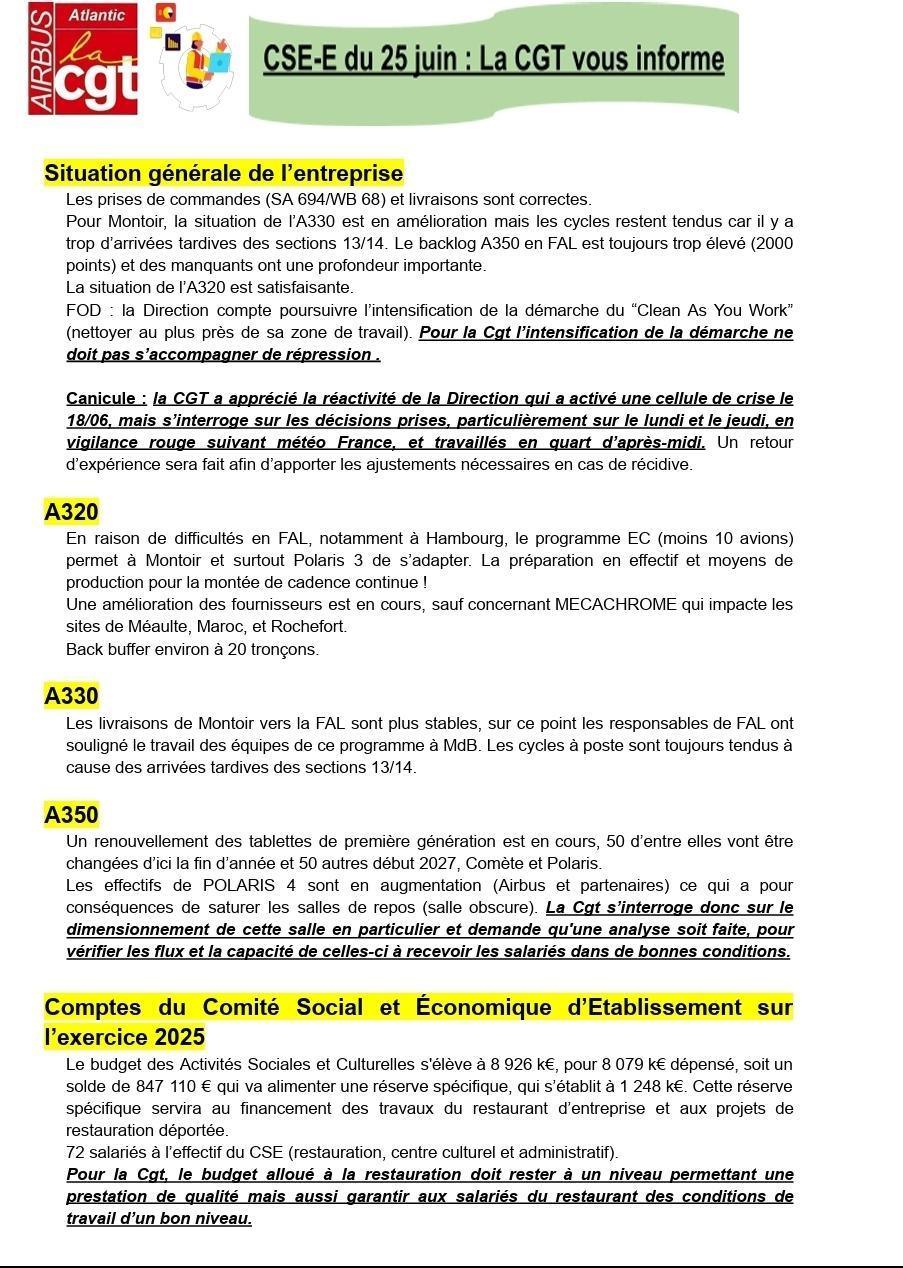 CSE du 25 juin 2026