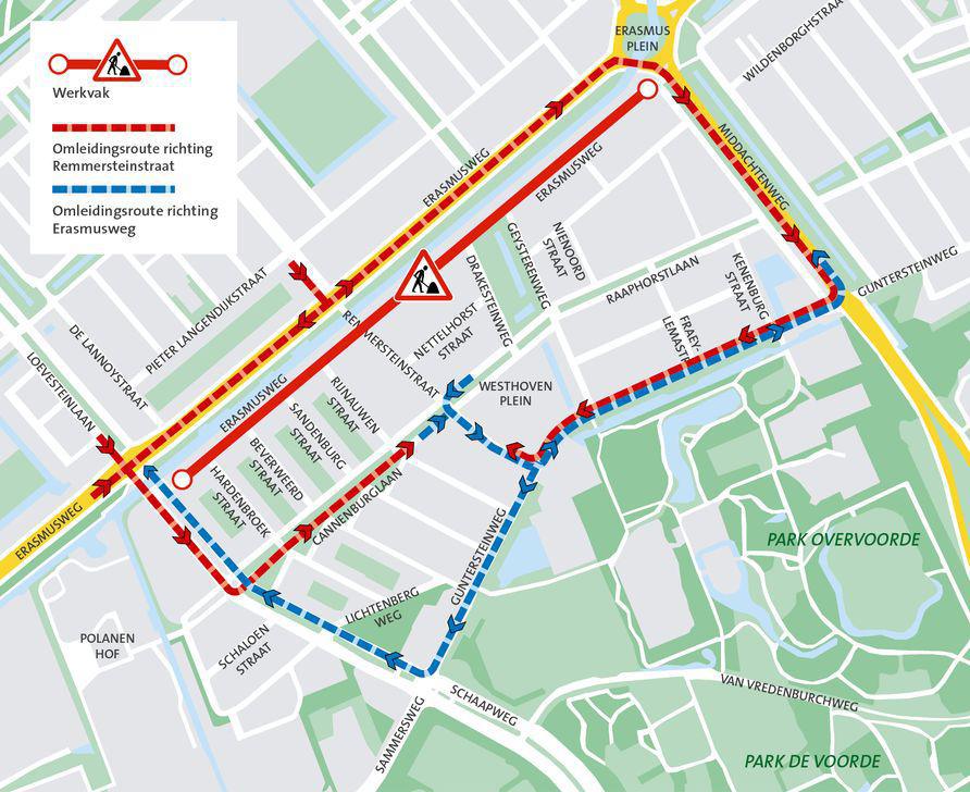 Tramlijn 16: Werkzaamheden tramlijn 16 in Moerwijk en Laak