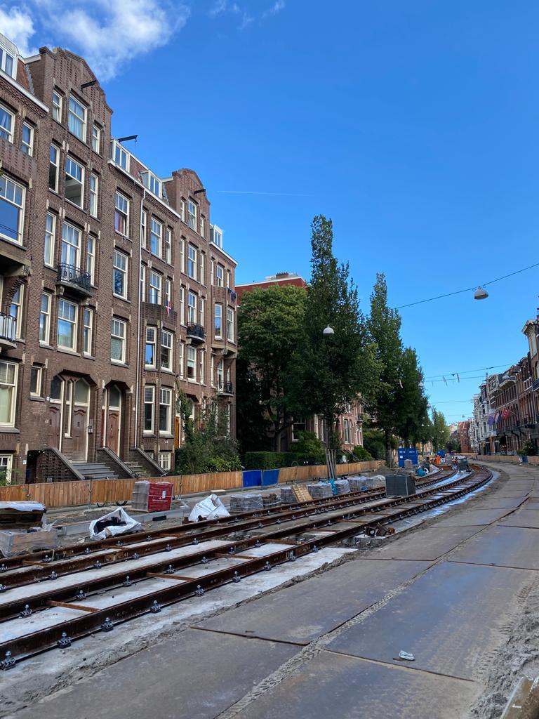Foto's spoor Koninginneweg