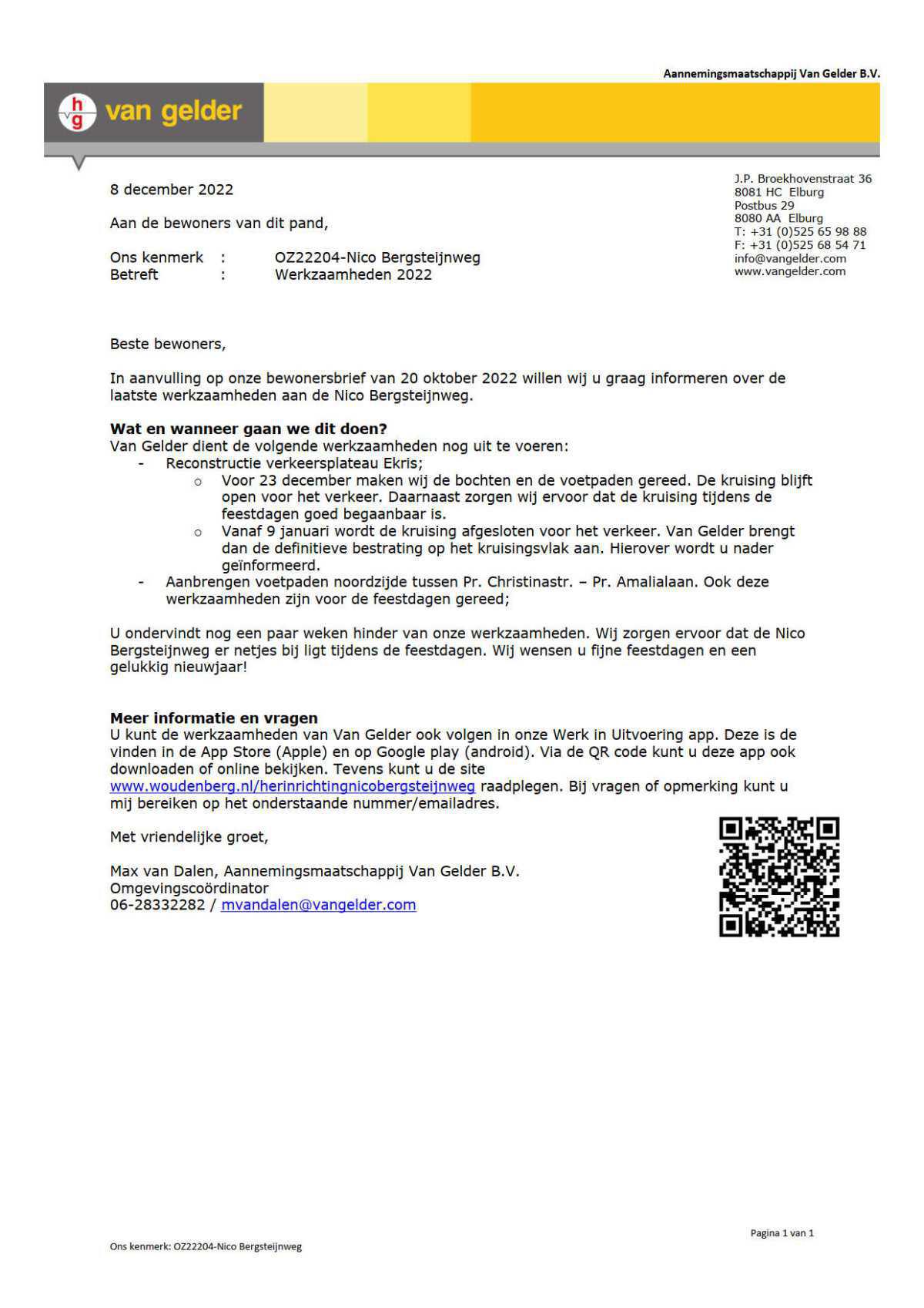 Bewonersbrief werkzaamheden 2022 Nico Bergsteijnweg
