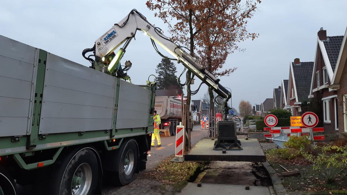 Foto's werkzaamheden Meenteweg
