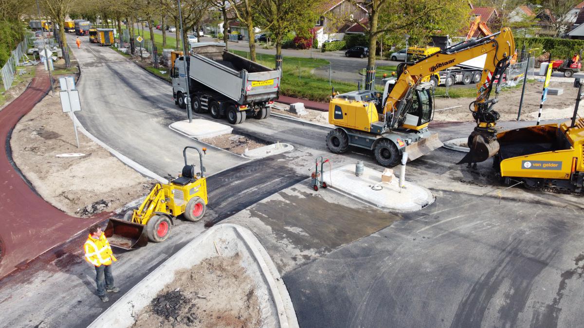 Rotonde Vijverbosweg weer open vanaf woensdag 10 mei 18:00uur