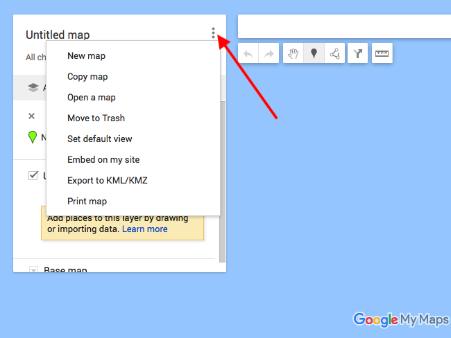 Create a Map via a KML File with Google Maps