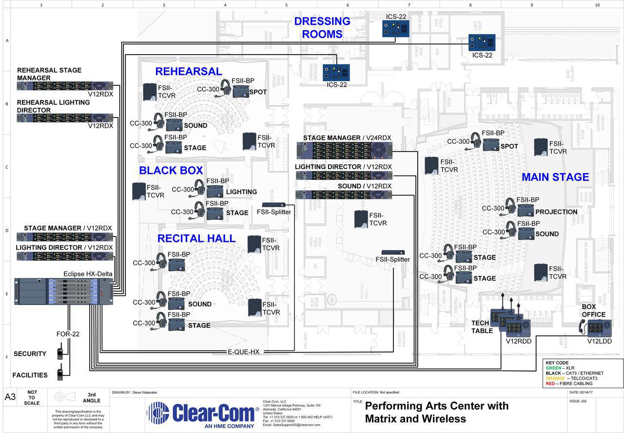 Performing Arts Center with Matrix and Wireless