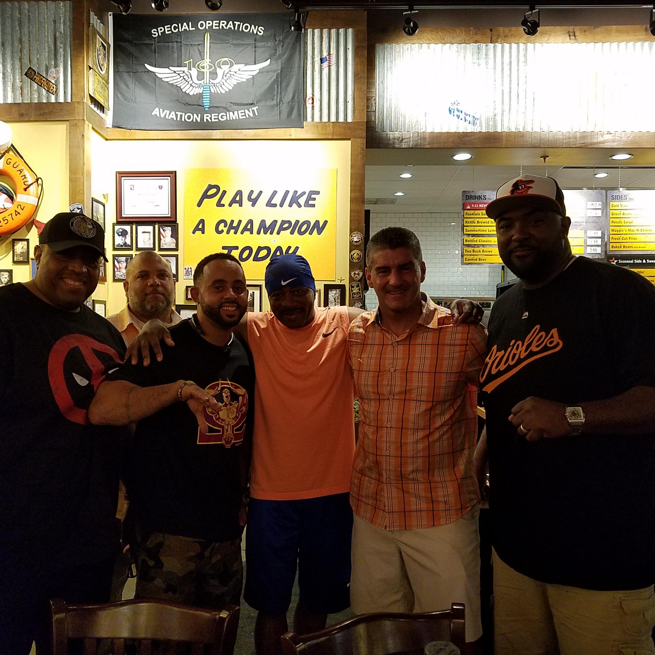 NDW with the founders of Mission Barbeque in Nashville