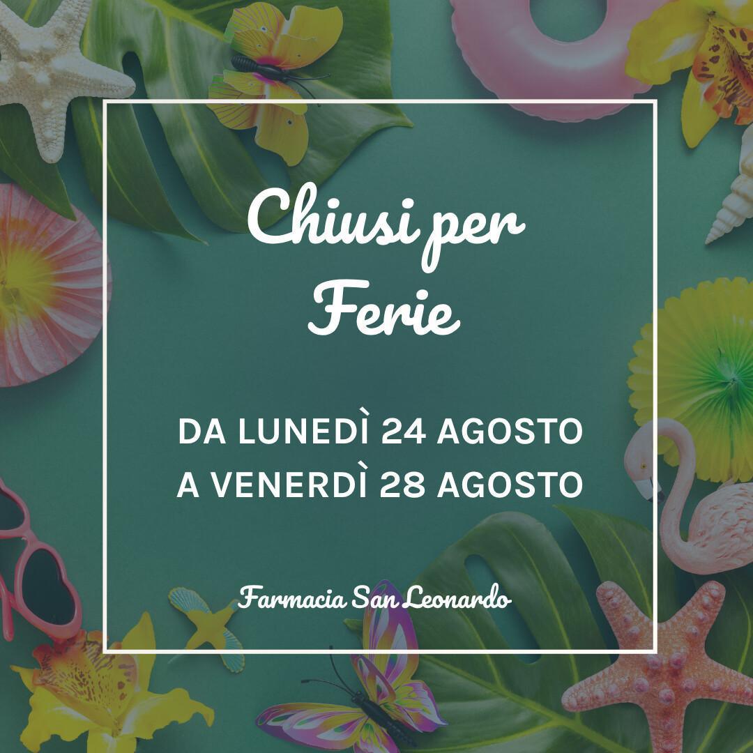 Chiusi per ferie