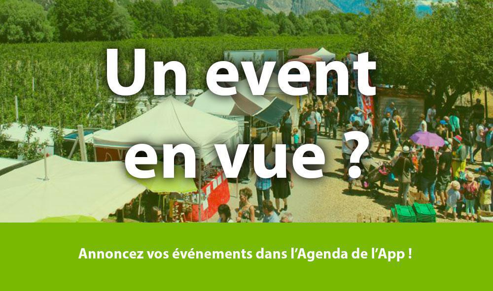 Vos events dans l'agenda ! Vos events dans l'agenda !