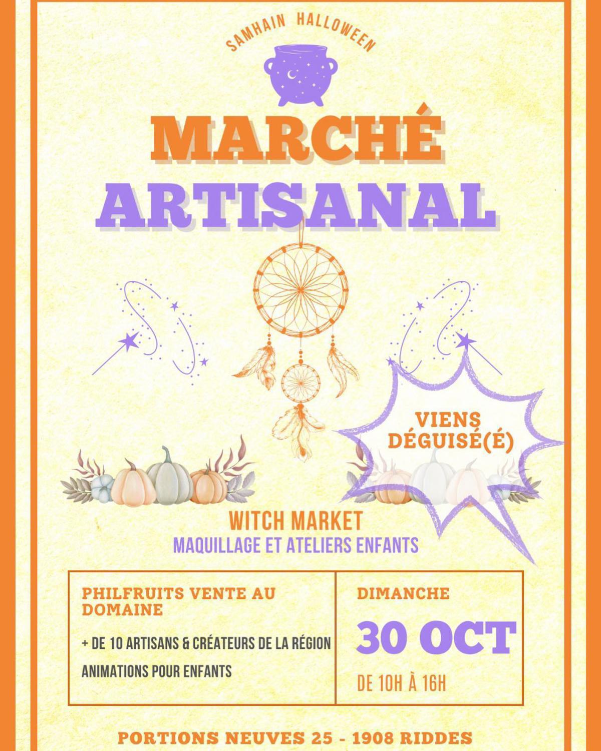 Marché artisanal et Halloween chez Philfruits