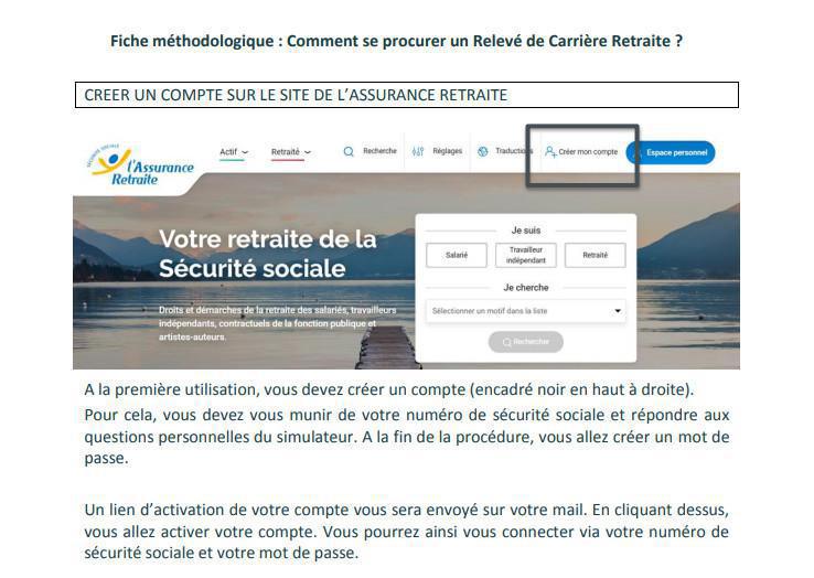 créer votre compte retraite et votre compte logement AL'IN