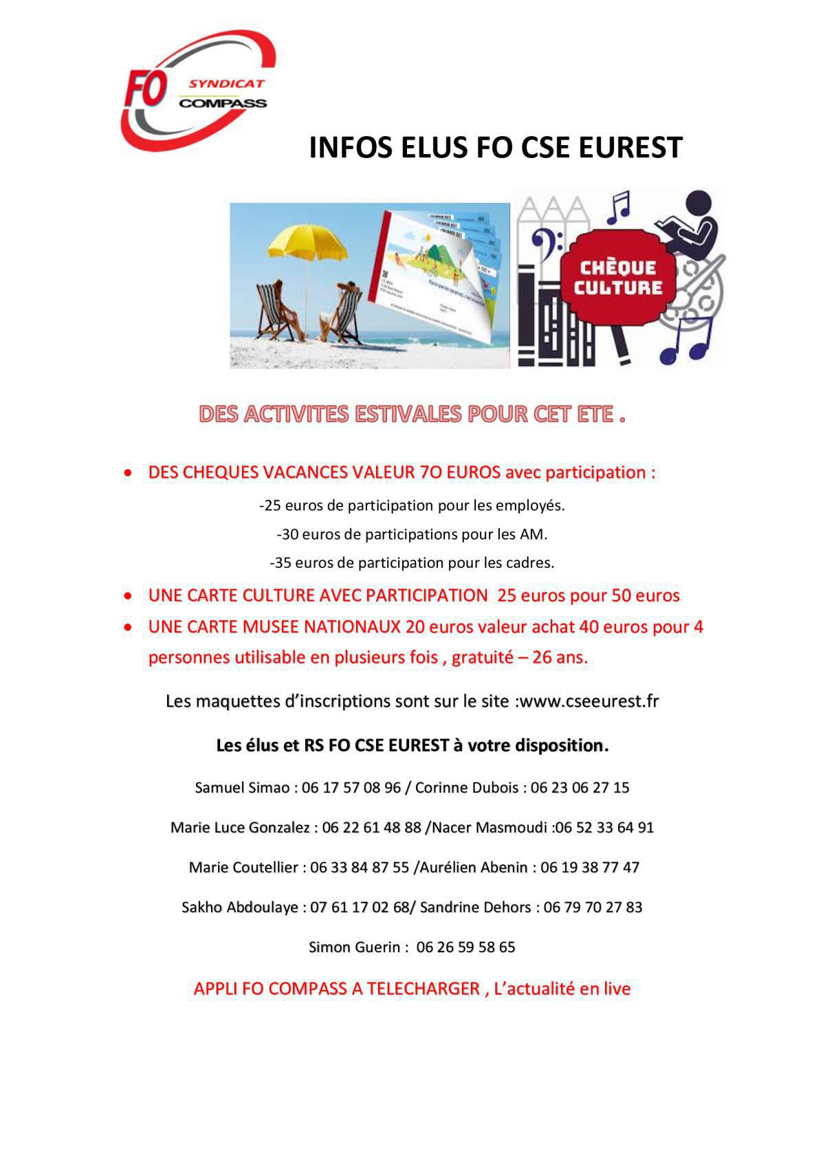 INFO CSE EUREST