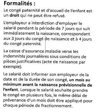 congé paternité