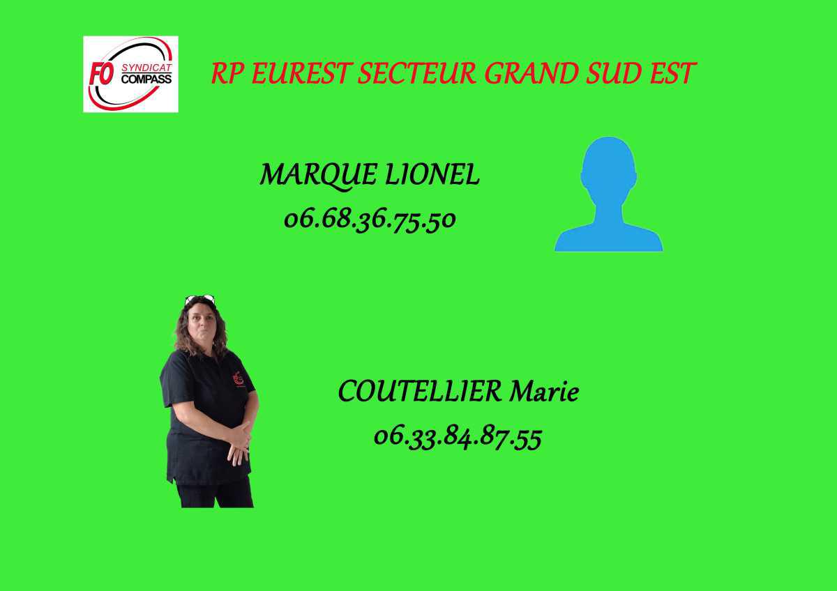 RP EUREST SECTEUR GRAND SUD EST