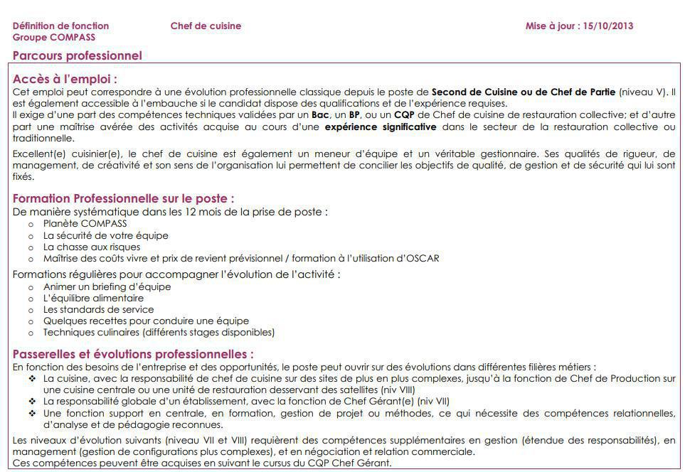 FICHE DE POSTE FICHE DE POSTE