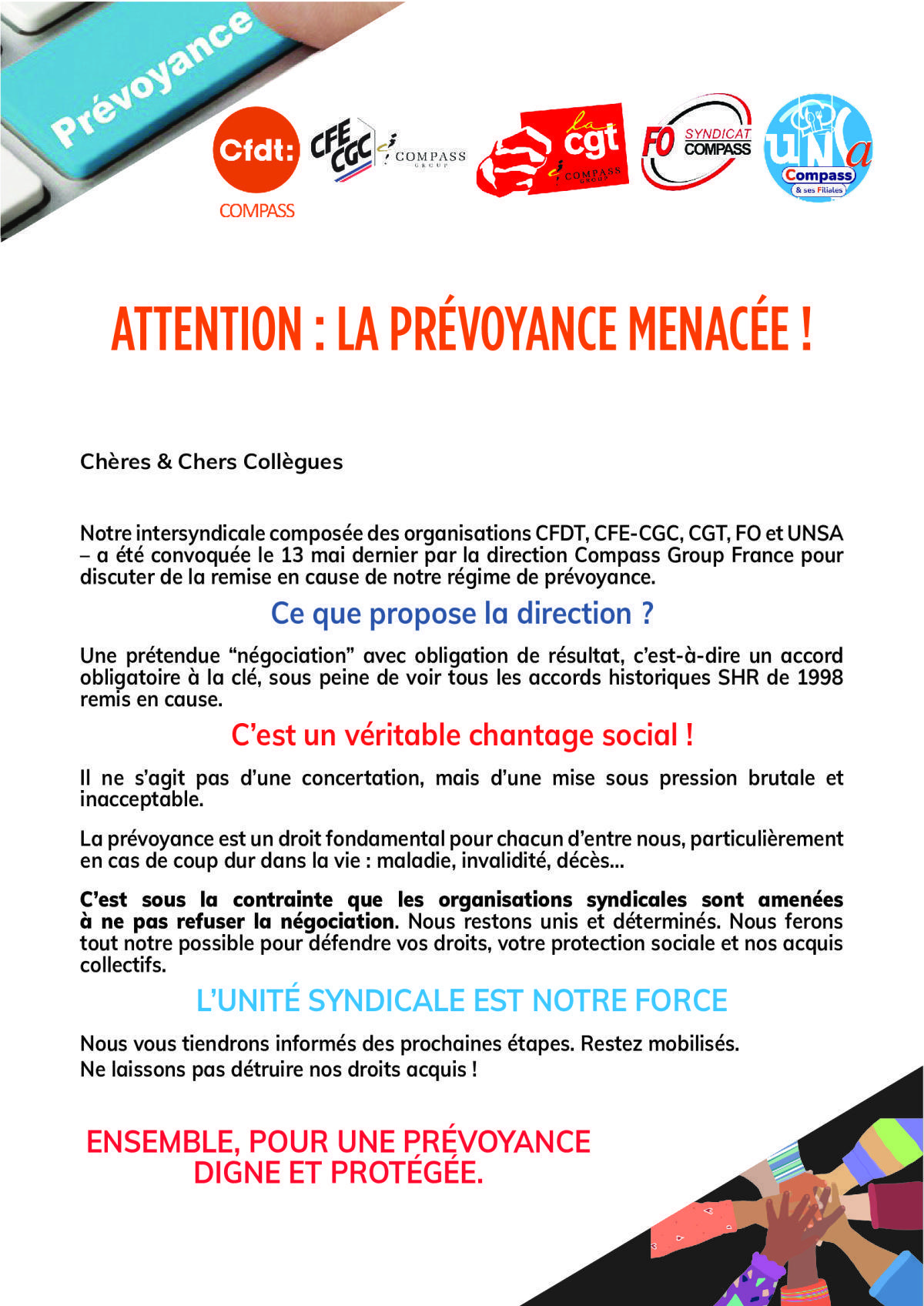 prévoyance menacée!