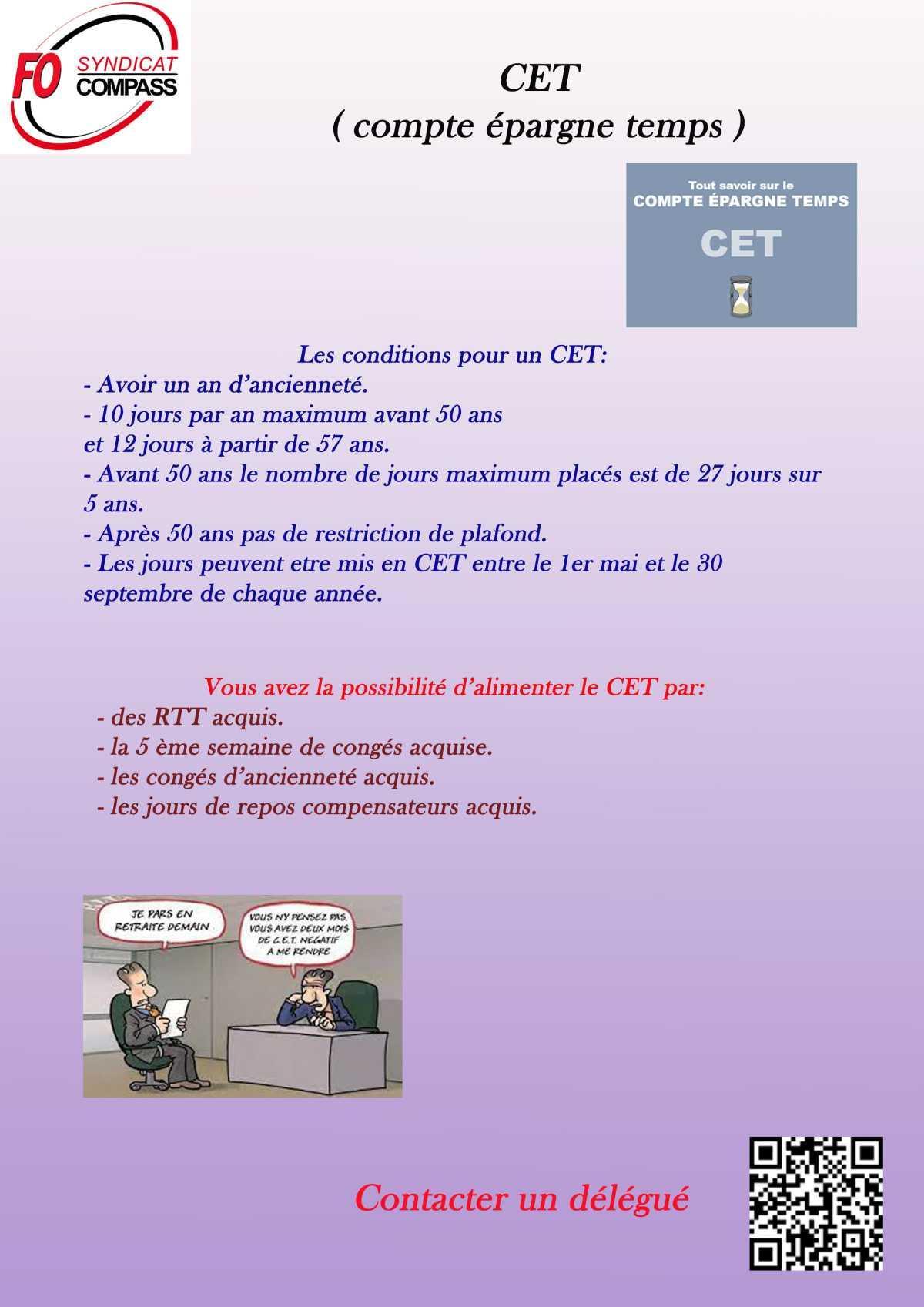CET (compte épargne temps)