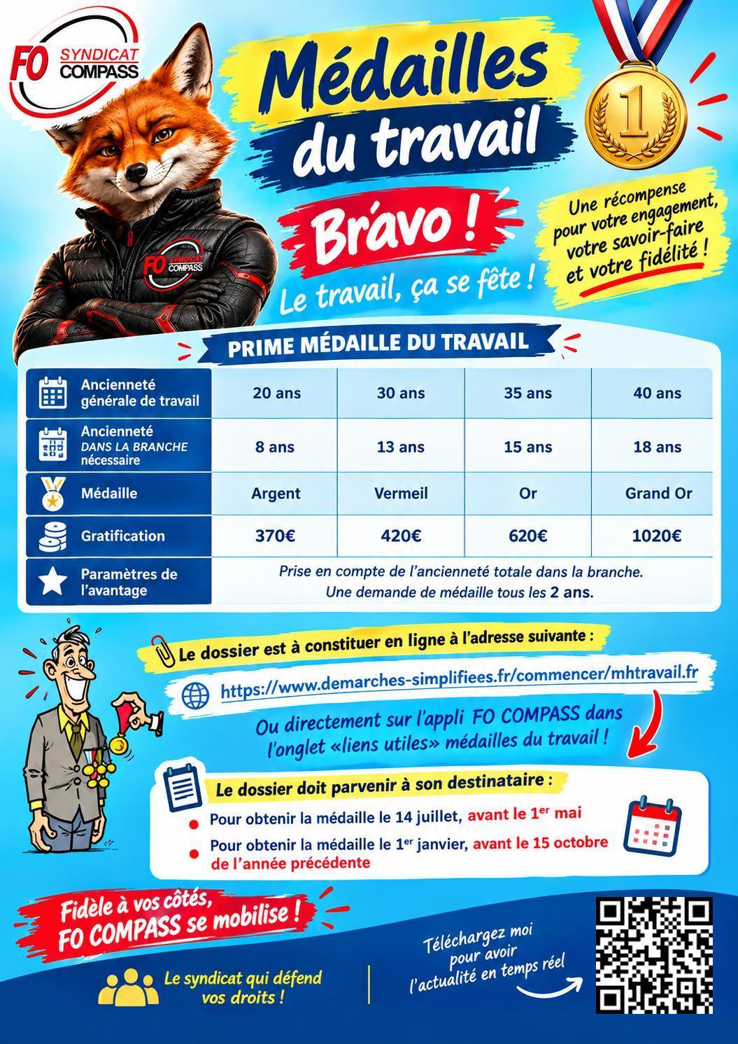 Médailles du travail