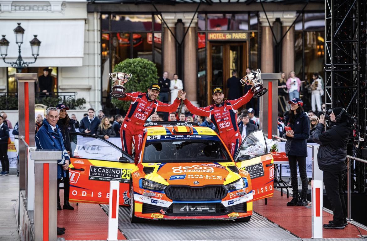 Pepe López logra su mejor resultado en WRC2 en el Rallye Monte-Carlo