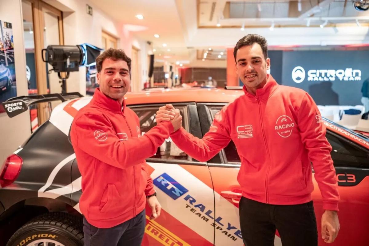Unai de la Dehesa da el relevo a Diego Ruiloba en el Citroën Rally Team Unai de la Dehesa da el relevo a Diego Ruiloba en el Citroën Rally Team