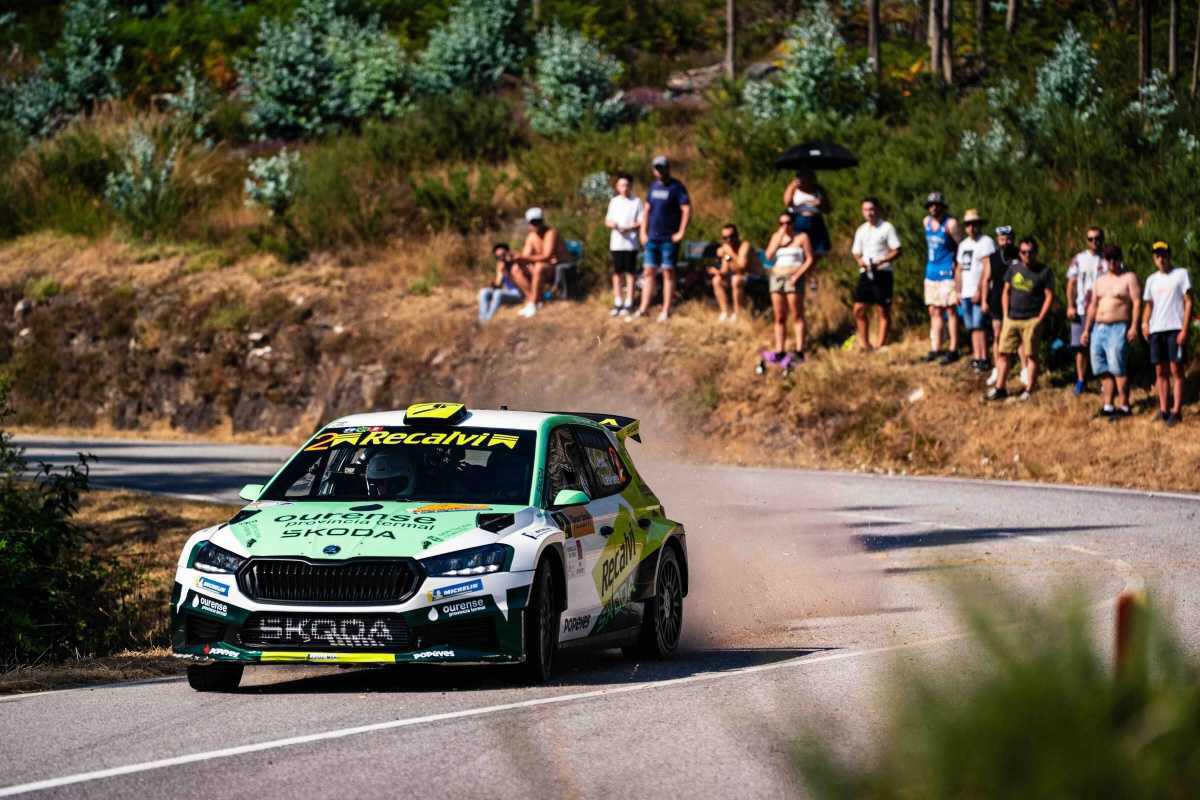 Javier Pardo y 'Cohete' Suárez, al segundo en los tramos de Vigo