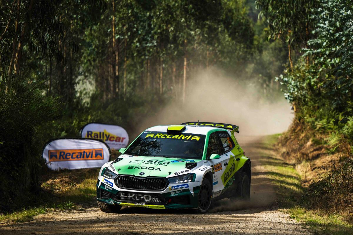 Jorge Cagiao debuta a lo grande en el Rallye Terra de Galicia con un Škoda Fabia RS Rally2