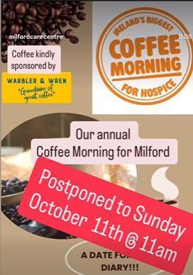 Coffee Morning for Milford - October 11th, 2026 Coffee Morning for Milford - October 11th, 2026