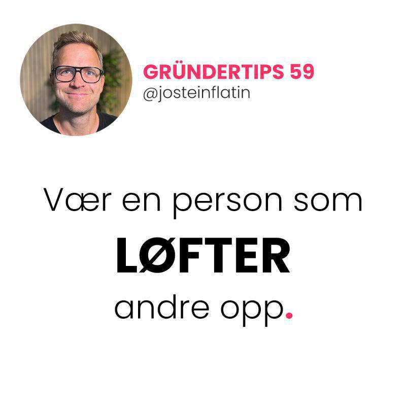 Vær en person som løfter andre opp. Vær en person som løfter andre opp.
