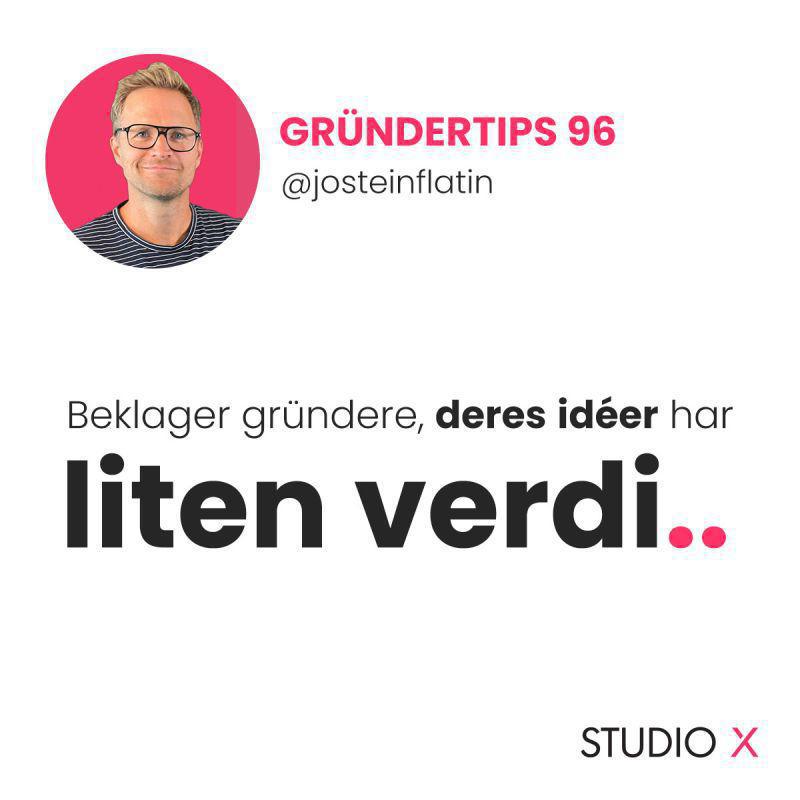 En idé kan ha liten verdi En idé kan ha liten verdi