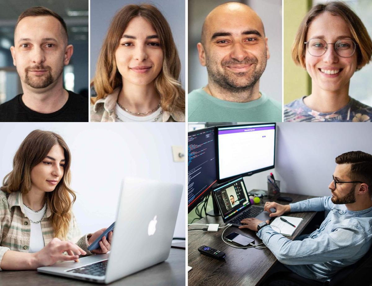 Stort utviklingsteam Stort utviklingsteam