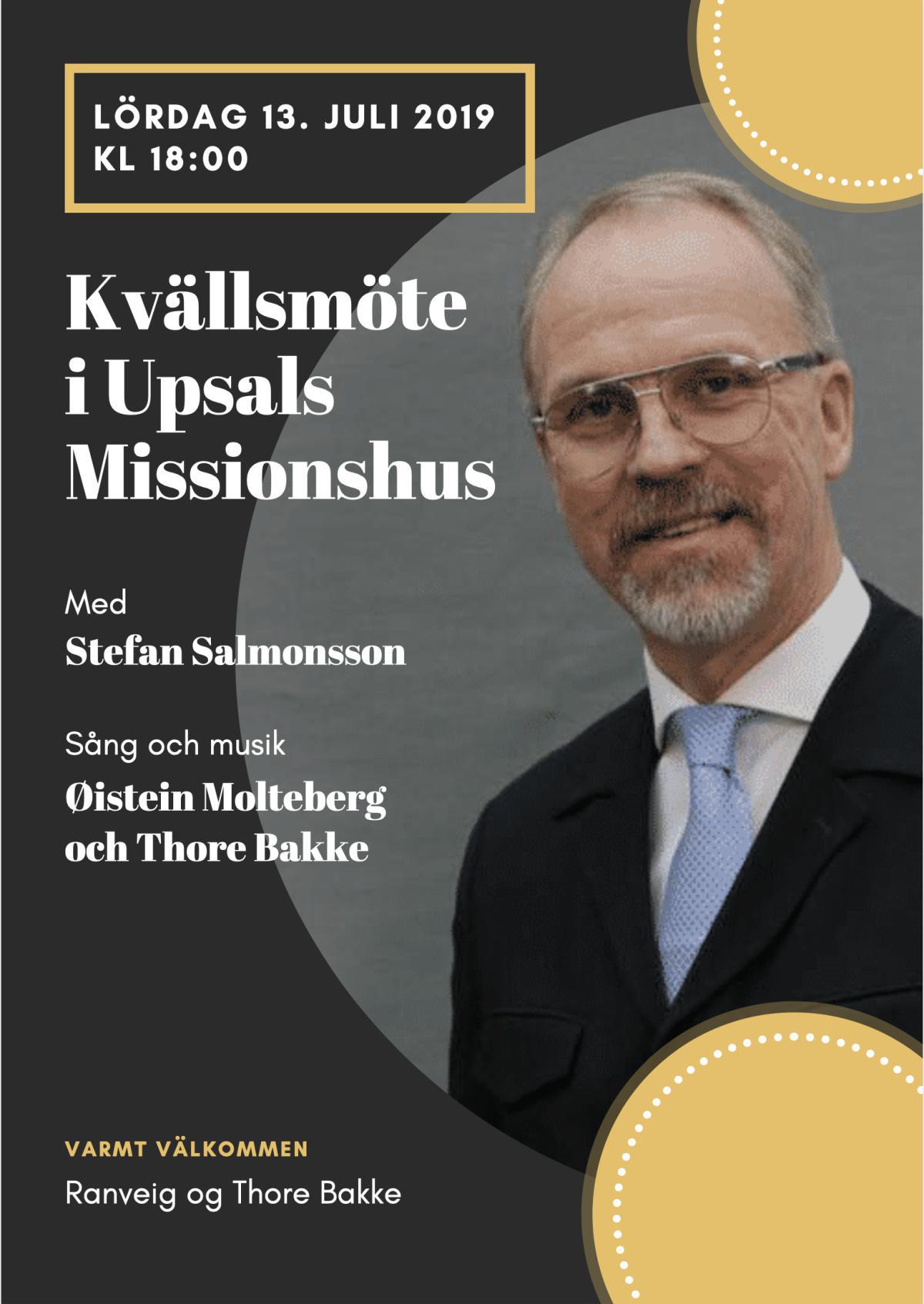 Stefan Salmonsson på Upsals Missionshus