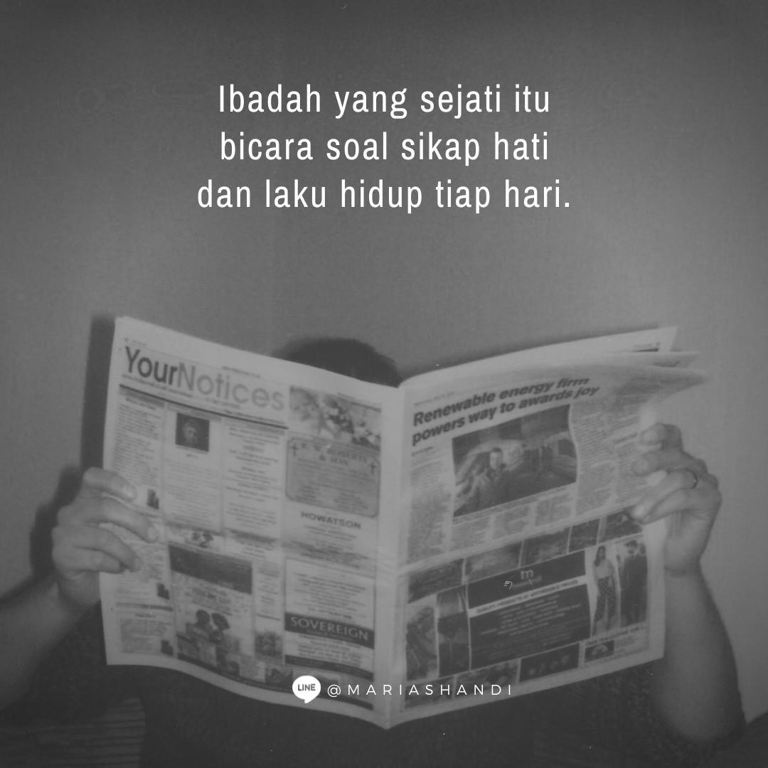 Ibadah yang Sejati Ibadah yang Sejati