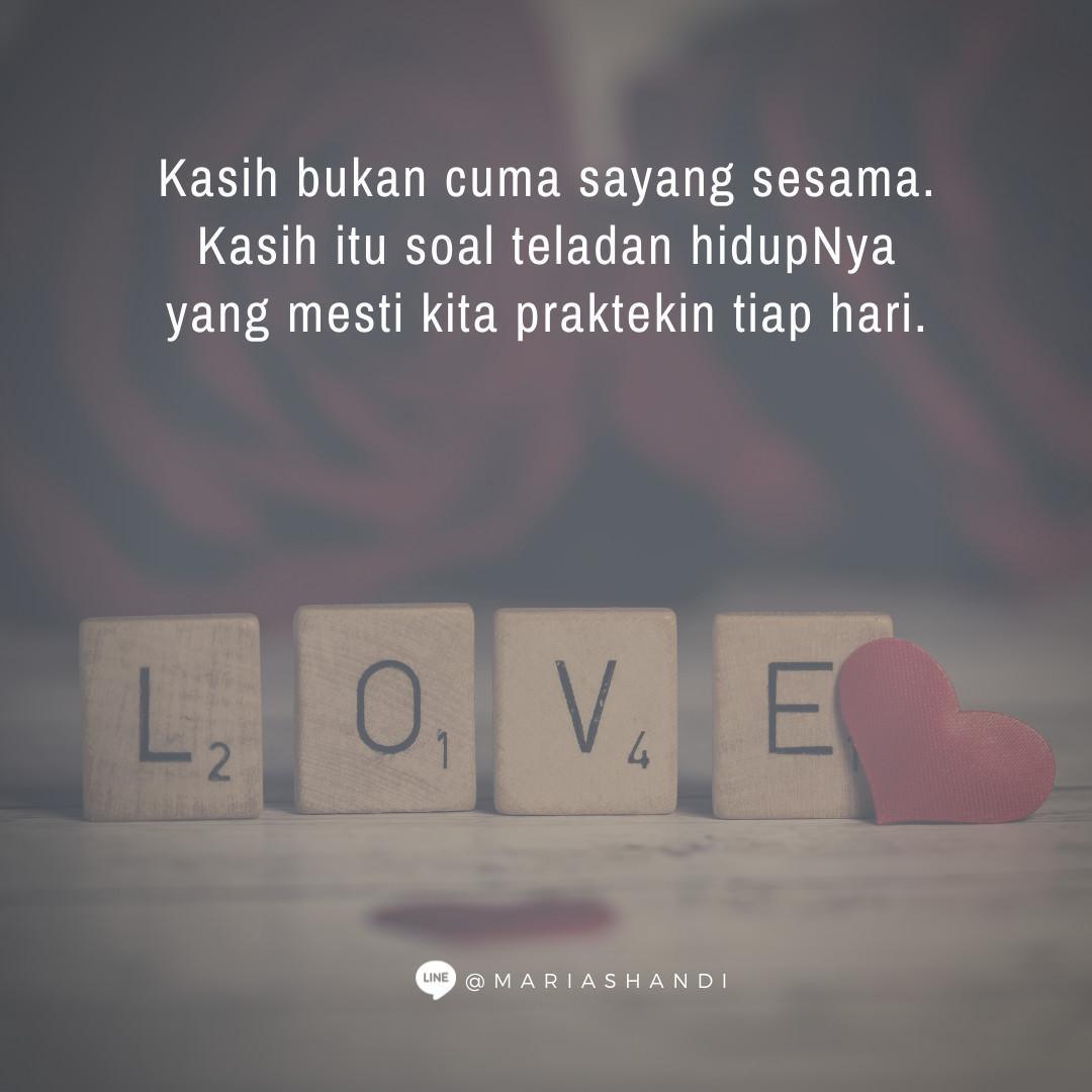 Kasih = Tuhan Yesus