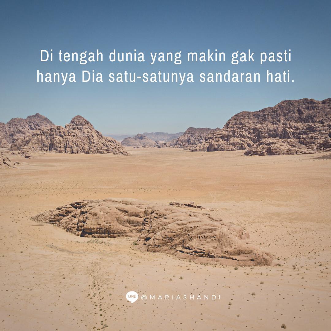 Yang Pasti di tengah Yang Tidak Pasti Yang Pasti di tengah Yang Tidak Pasti