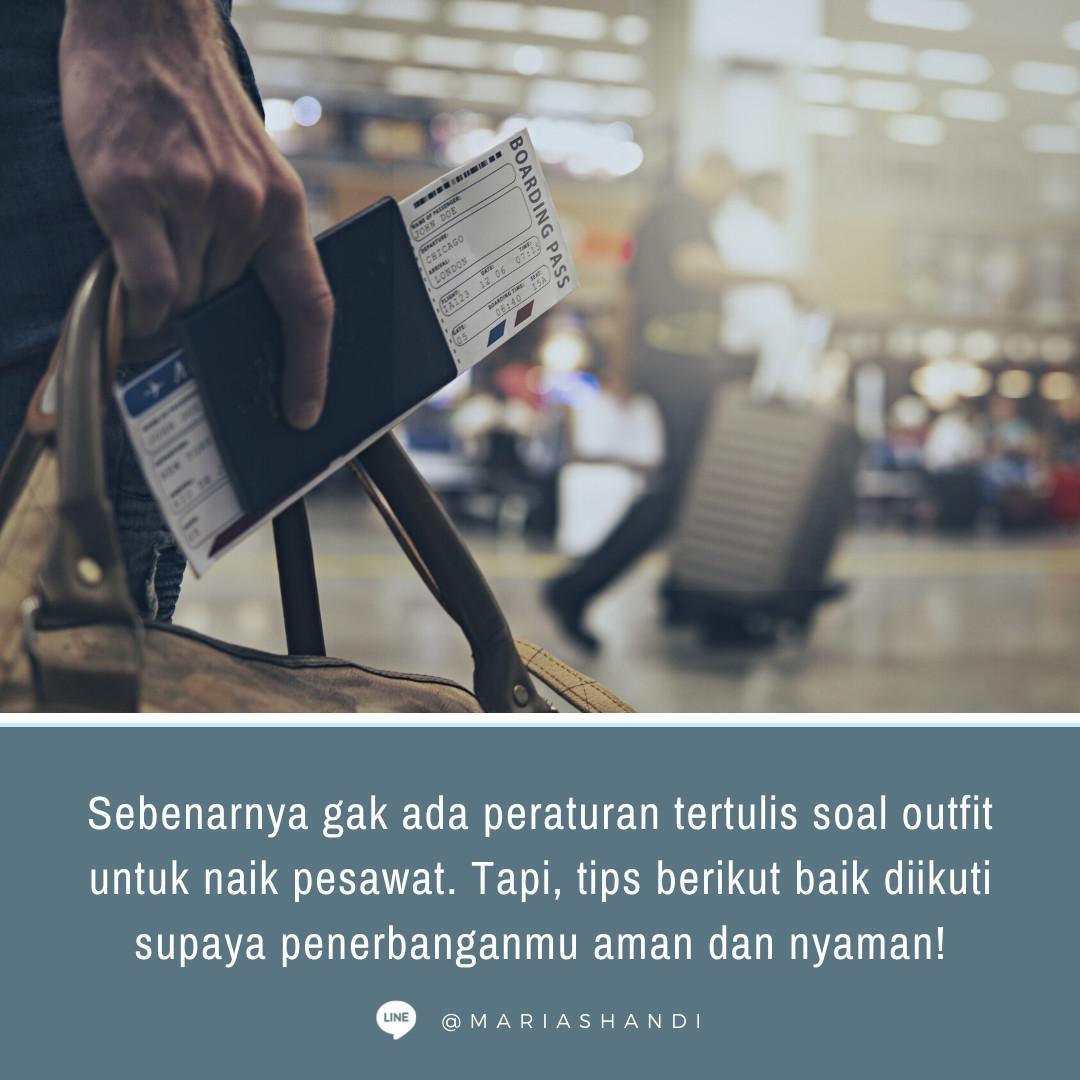 Tips Outfit buat Naik Pesawat