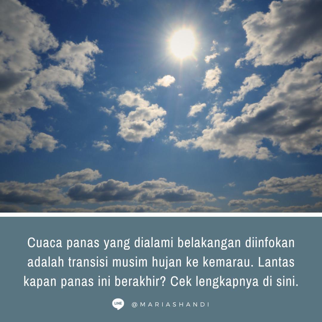 Ini Alasan Cuaca Belakangan Panas Mendidih Ini Alasan Cuaca Belakangan Panas Mendidih