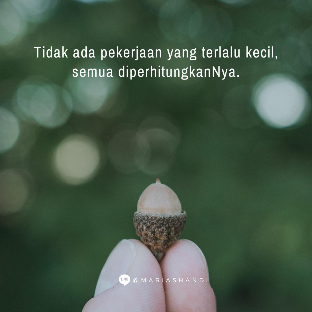 Konsistensi dalam Hal Kecil Konsistensi dalam Hal Kecil