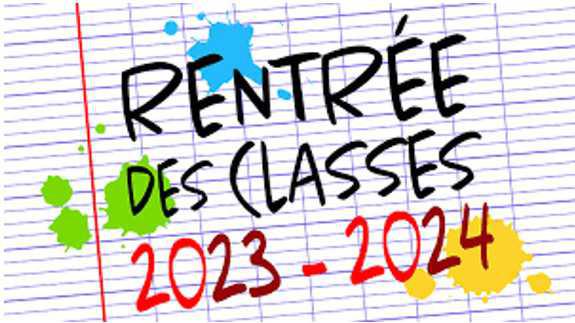 Rentrée scolaire 2023