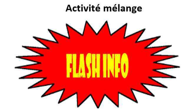 Baisse activité mélange Baisse activité mélange