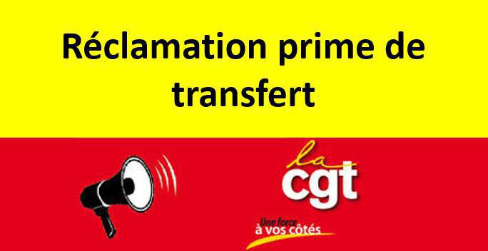 Réclamation prime de transfert Réclamation prime de transfert