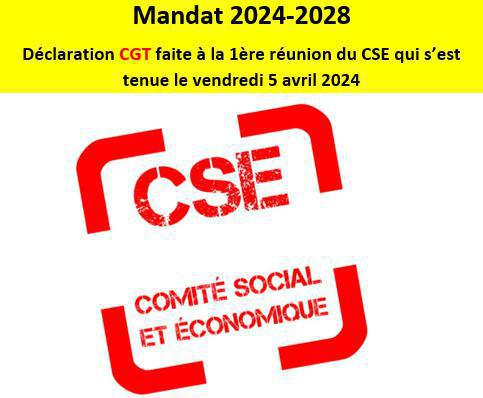 Mandat 2024-2028: déclaration CGT Mandat 2024-2028: déclaration CGT