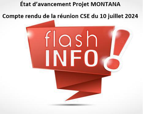 Etat avancement projet MONTANA Etat avancement projet MONTANA