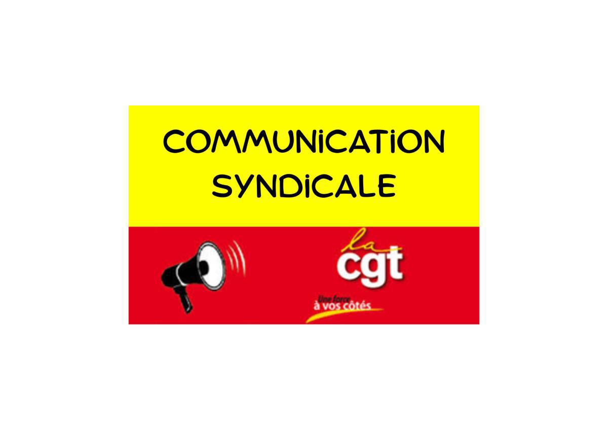 Communication syndicale, reconduction du mouvement de grève !