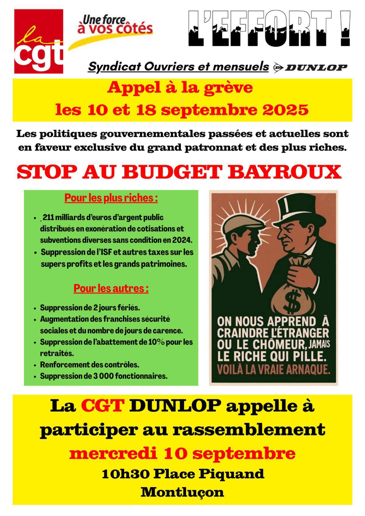 Rassemblement place Piquand mercredi 10 septembre 10h30