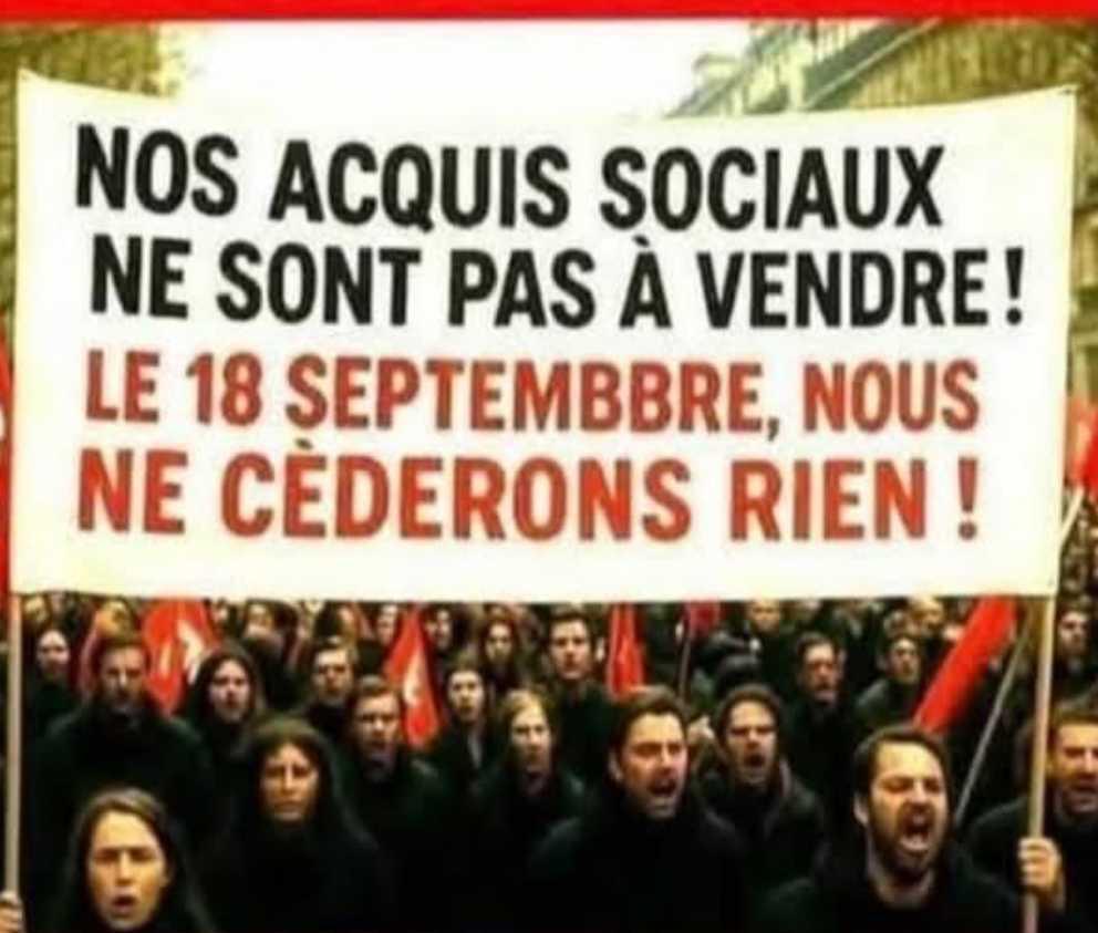 Grève et manifestations jeudi 18 septembre 2025