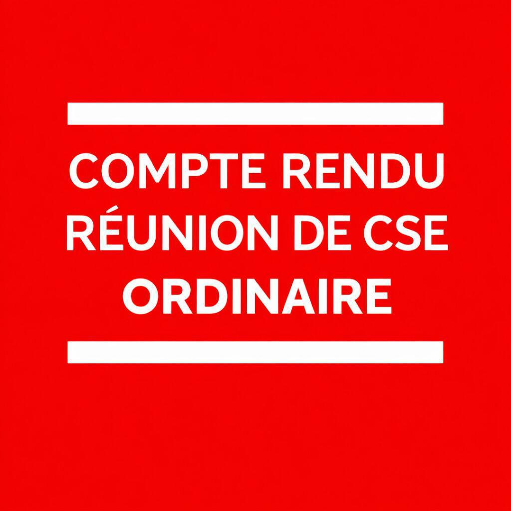 Compte rendu CSE du 19 décembre 2025