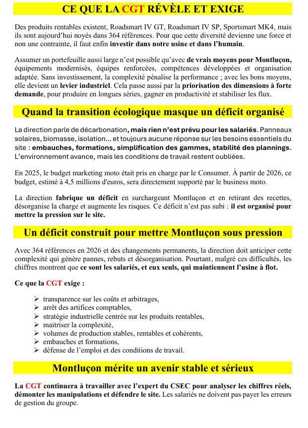 La direction doit assumer ses responsabilité !