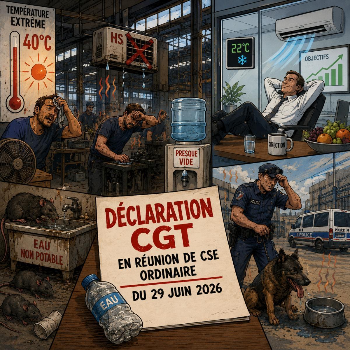 Déclaration CGT réunion CSE du 29 juin 2026 Déclaration CGT réunion CSE du 29 juin 2026