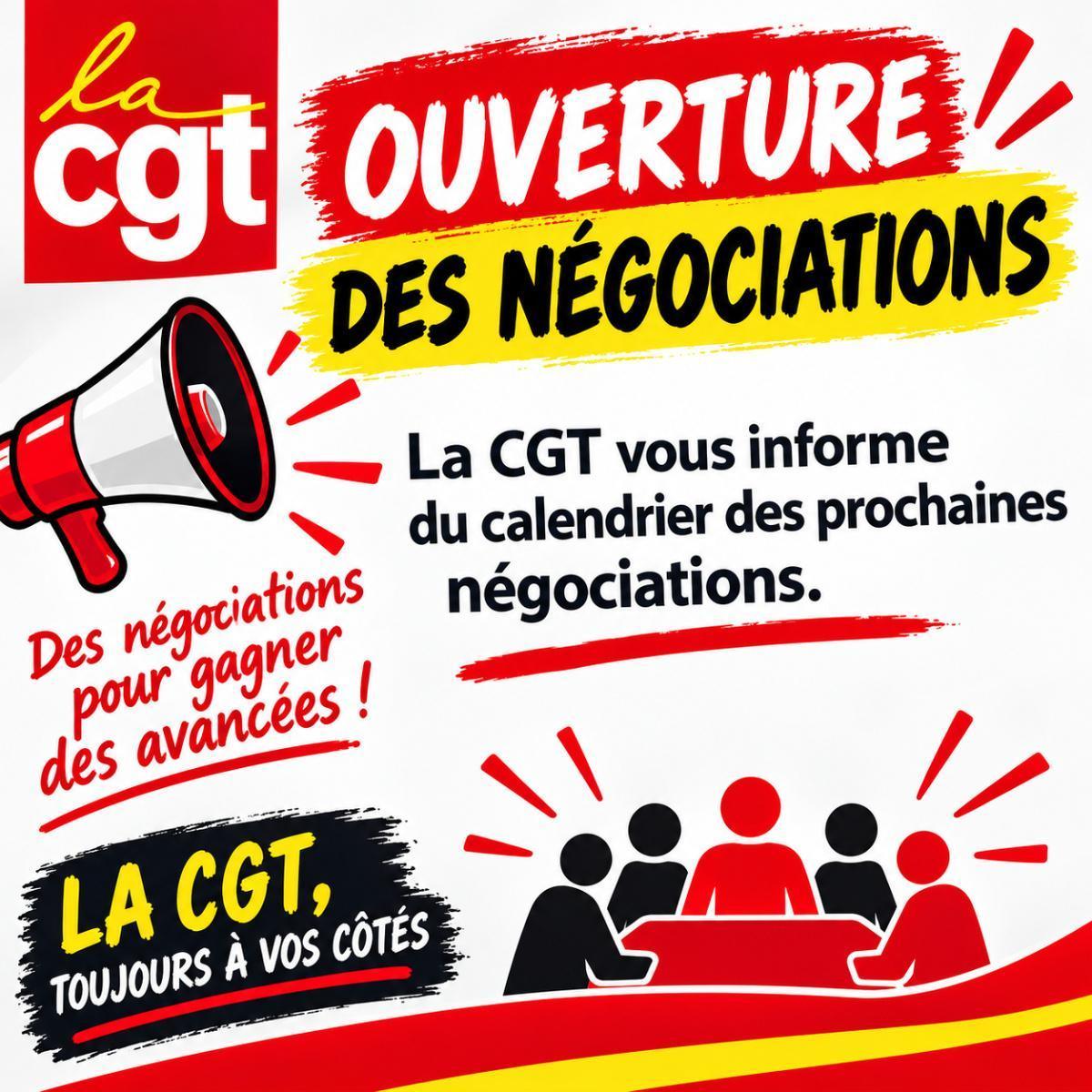 CALENDRIER DES NÉGOCIATIONS